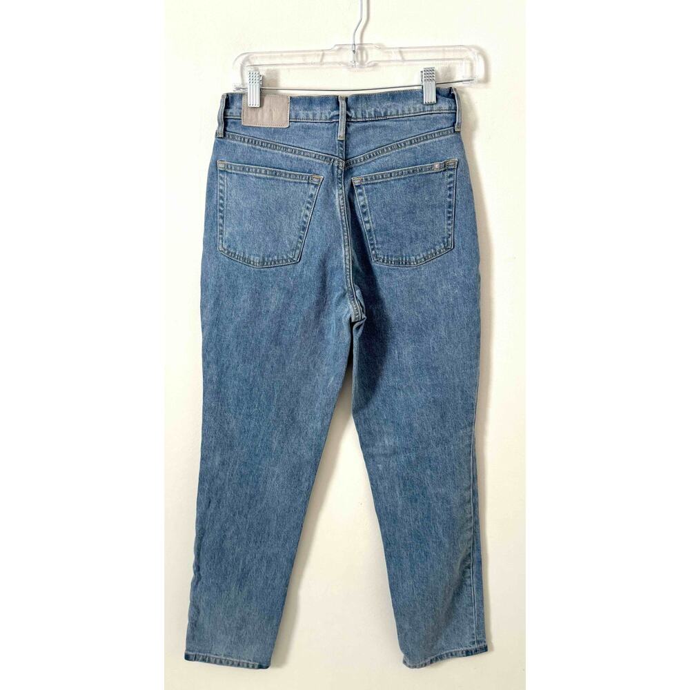 Everlane Original High Rise Cheeky Organic Cotton Denim Jeans Blue Wash Size 26 - Picture 3 of 9